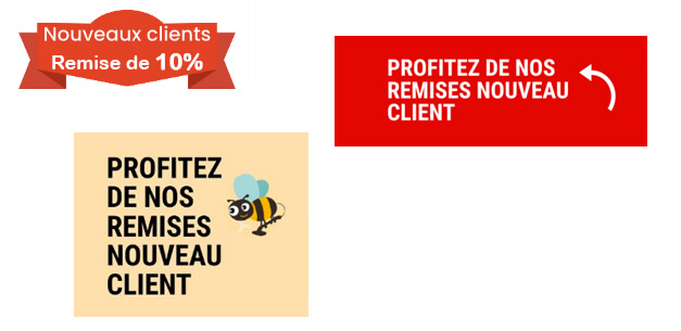 exemples de bannières de remises
