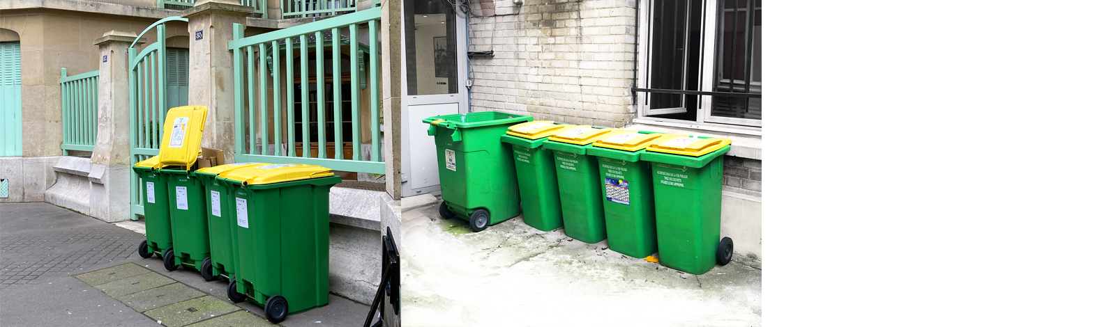 Sortie-entrée de containers poubelles